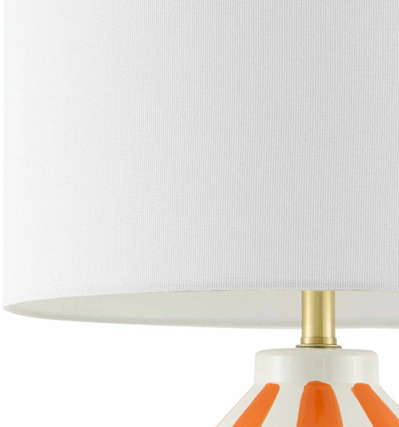 Isbergues Orange Table Lamp by Boutique Rugs