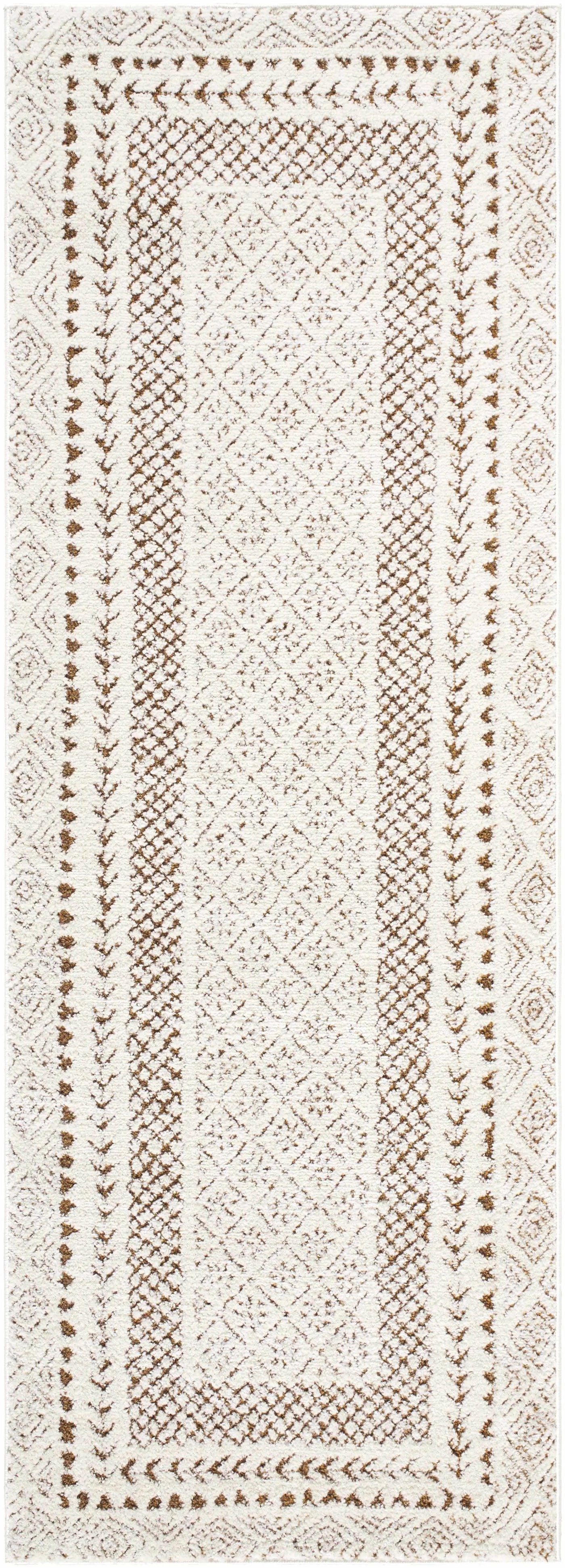 Julio Scandi Boho Area Rug - Brown by Boutique Rugs