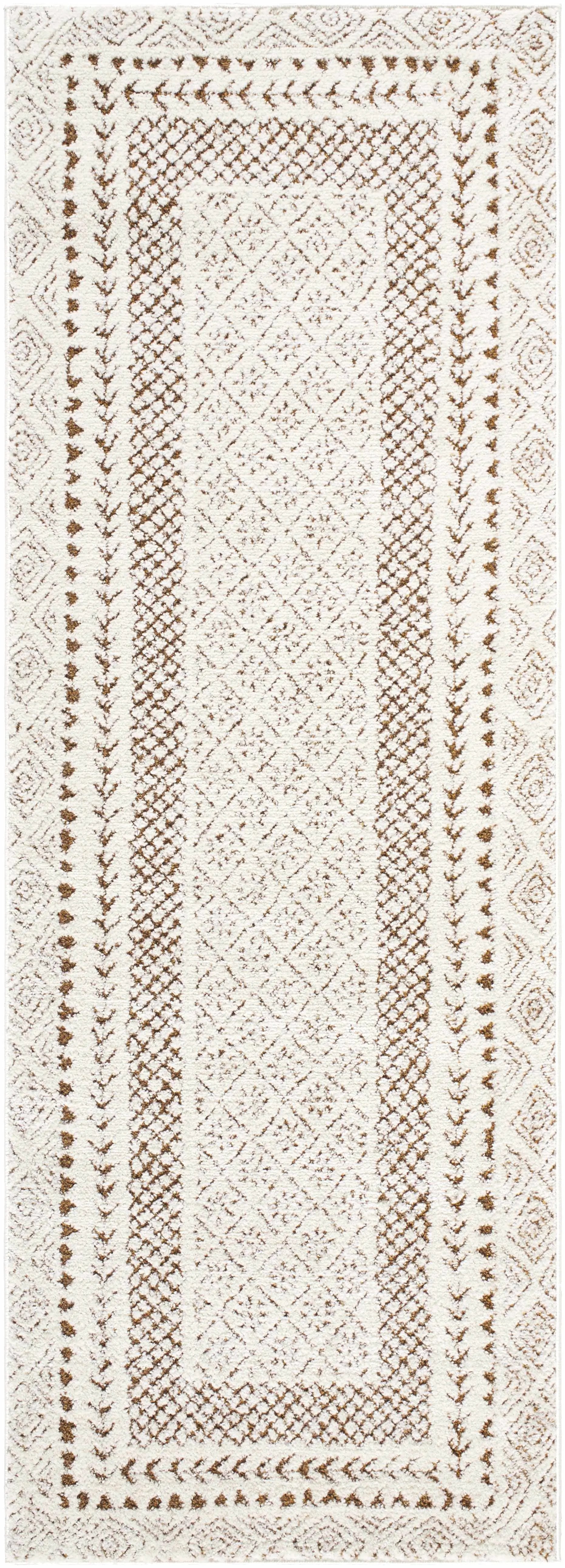 Julio Scandi Boho Area Rug - Brown by Boutique Rugs