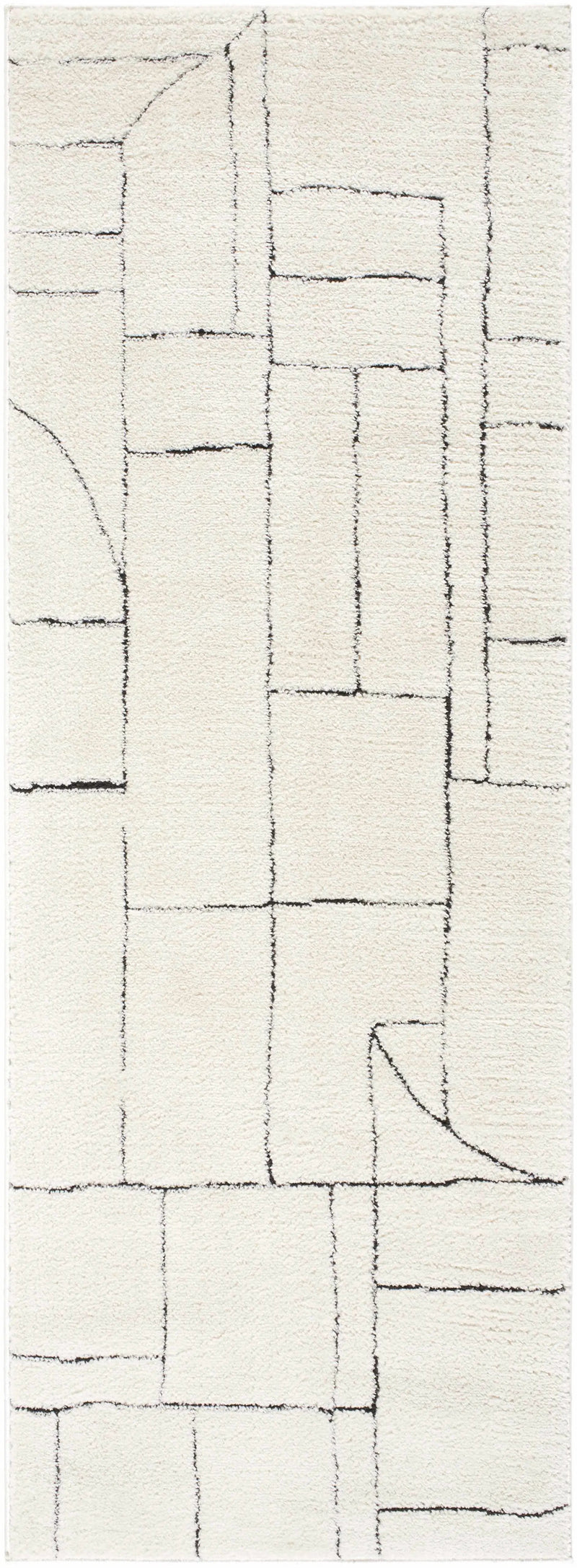 Keats Black & White Area Rug by Boutique Rugs