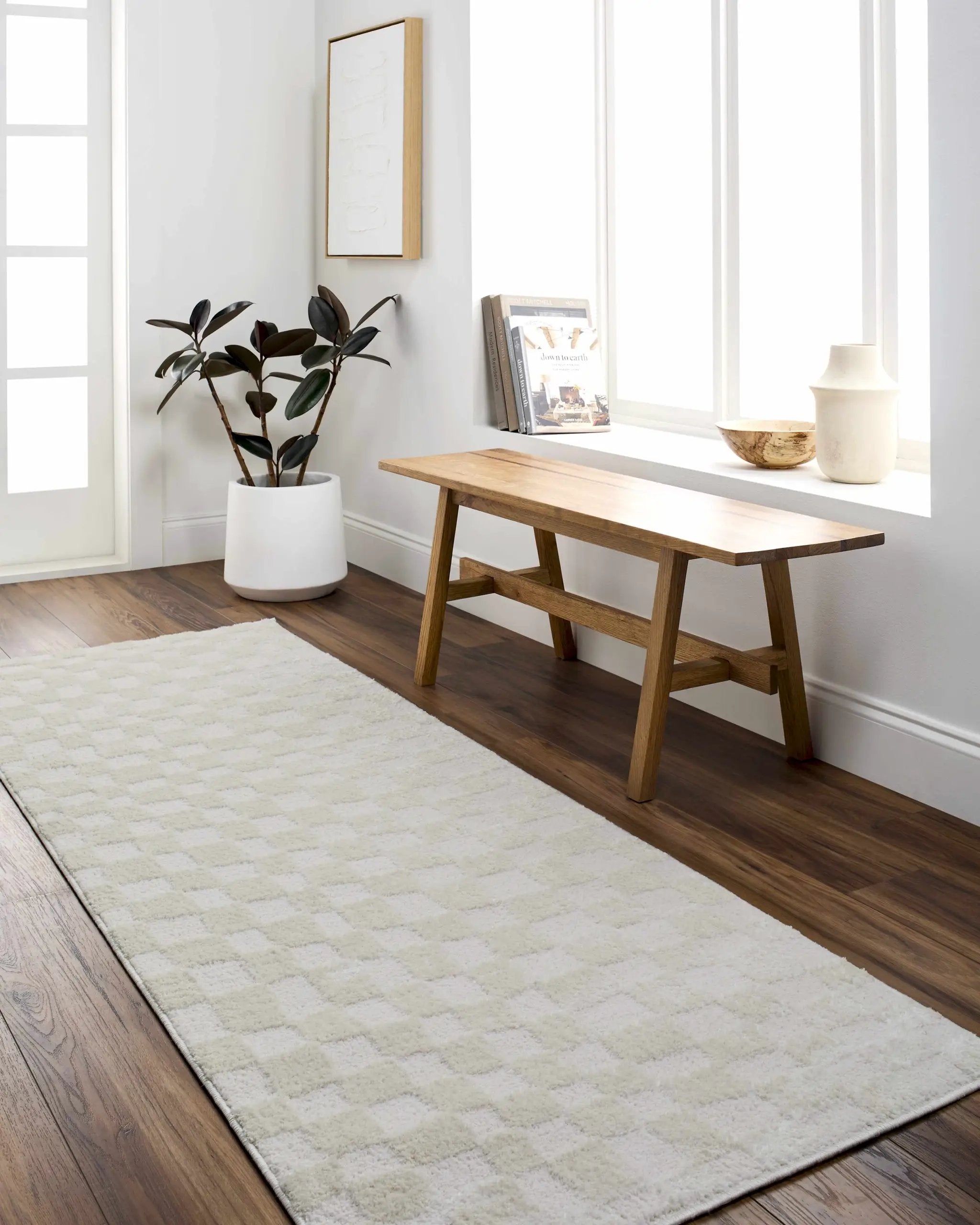 Keesa Checkered Area Rug by Boutique Rugs