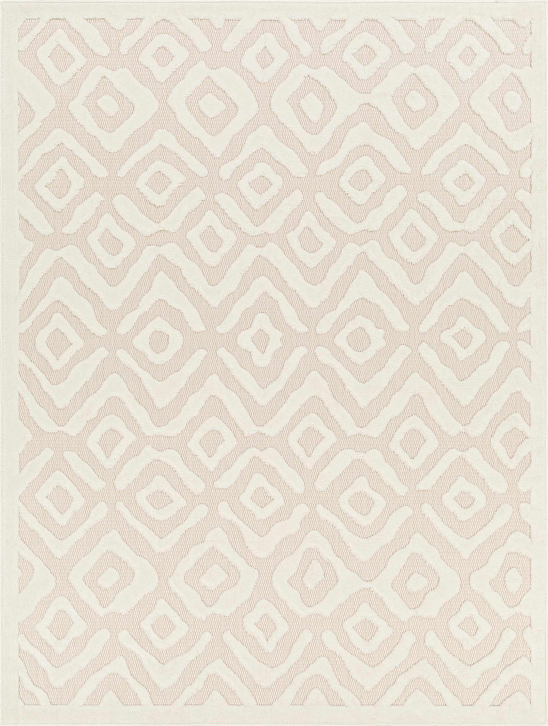 Burl Cream Outdoor Rug - Clearance by Boutique Rugs