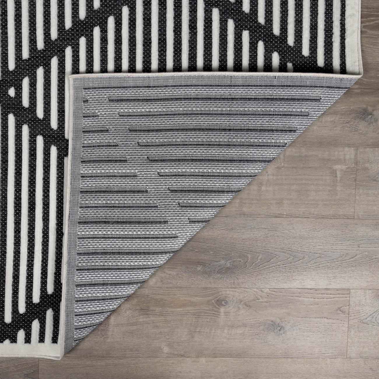 Anah 3D Black Outdoor Rug by Boutique Rugs