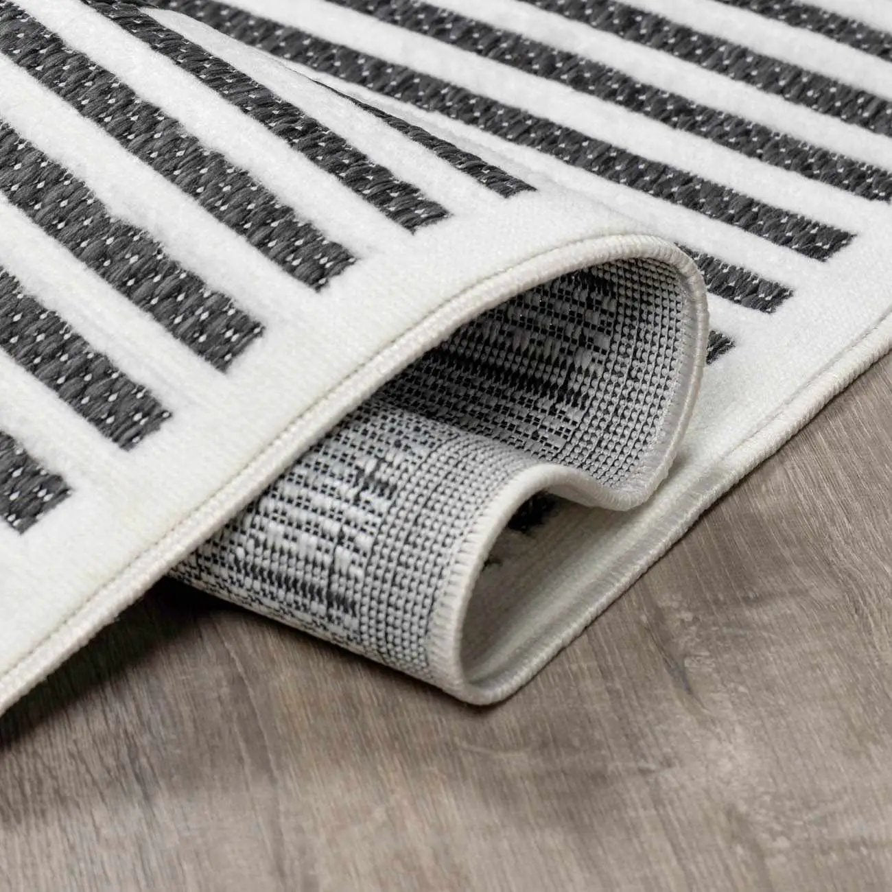 Anah 3D Black Outdoor Rug by Boutique Rugs