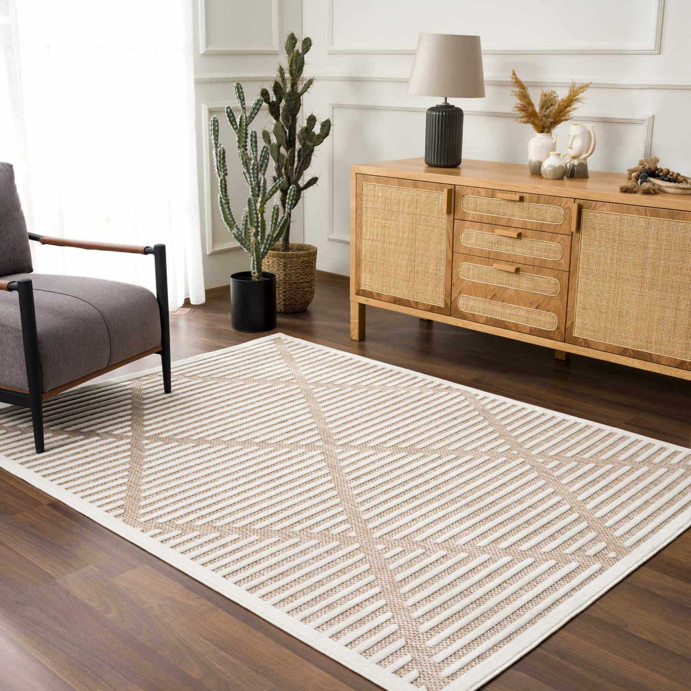 Anah Cream Outdoor Rug by Boutique Rugs
