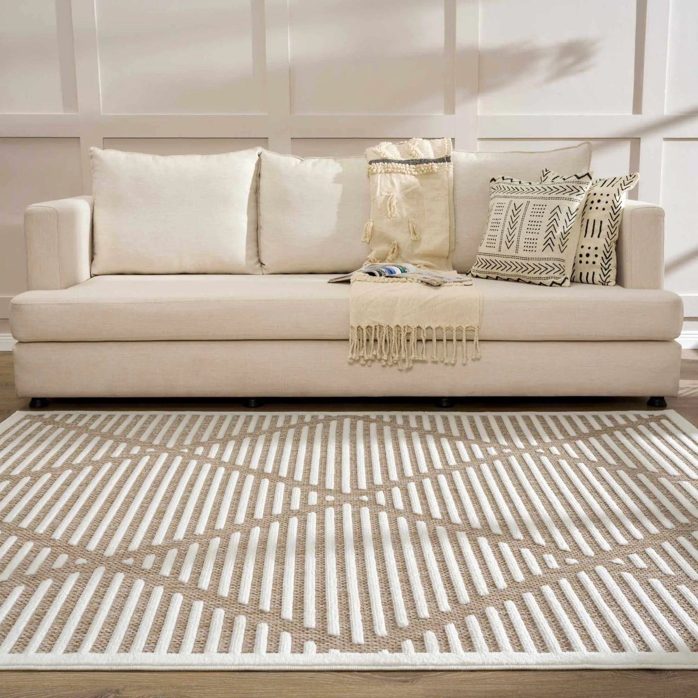 Anah Cream Outdoor Rug by Boutique Rugs