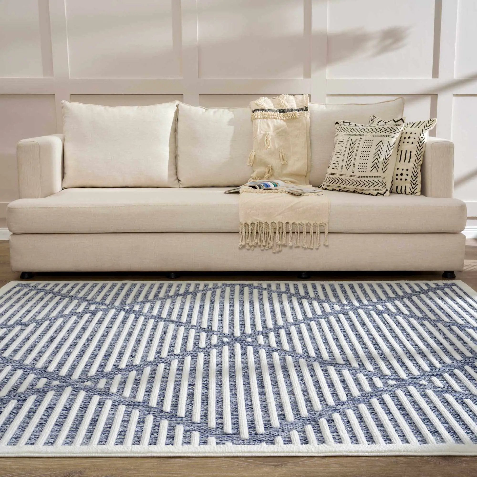 Anah Blue Outdoor Rug by Boutique Rugs