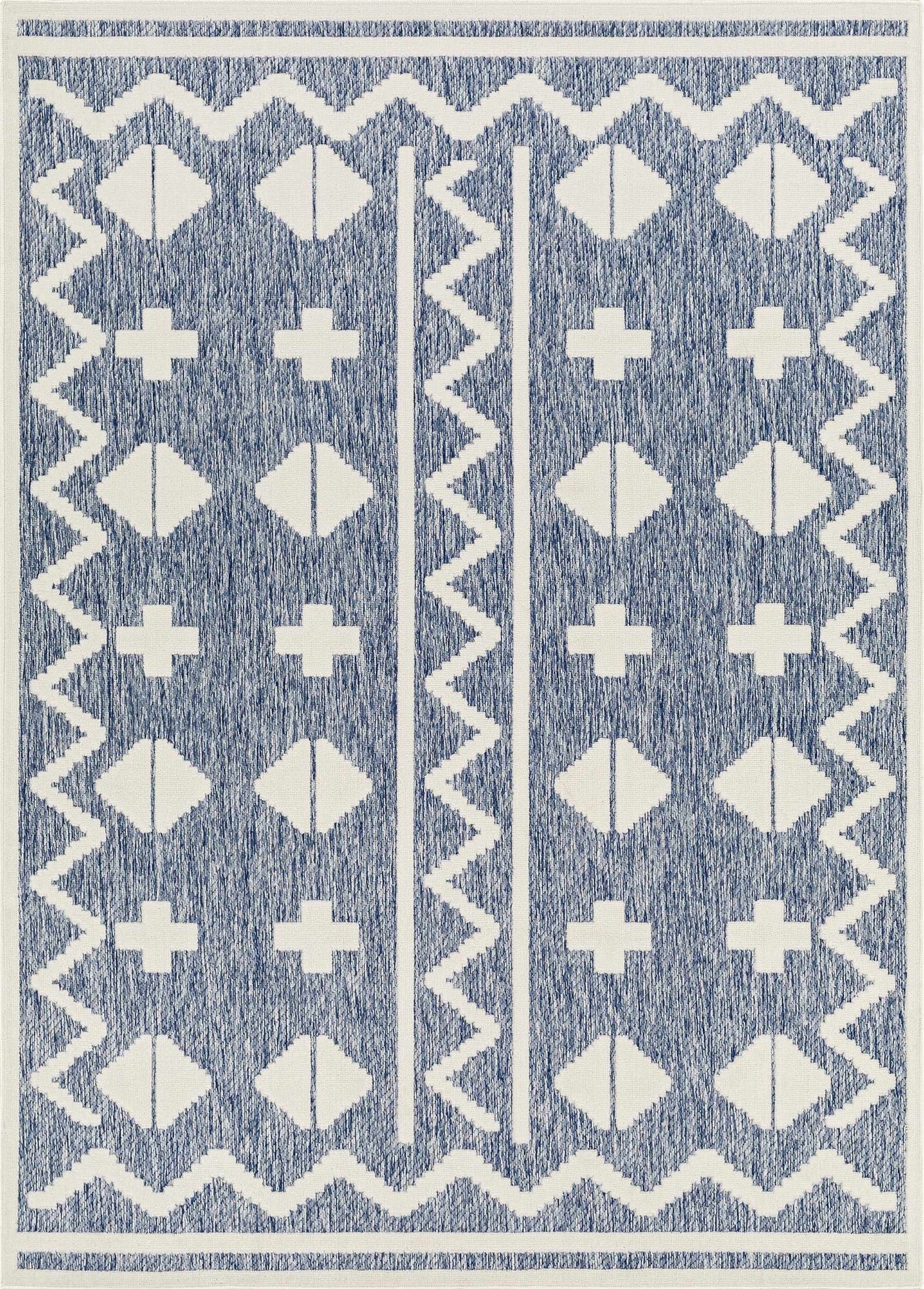 Elio Blue Outdoor Rug - Clearance by Boutique Rugs