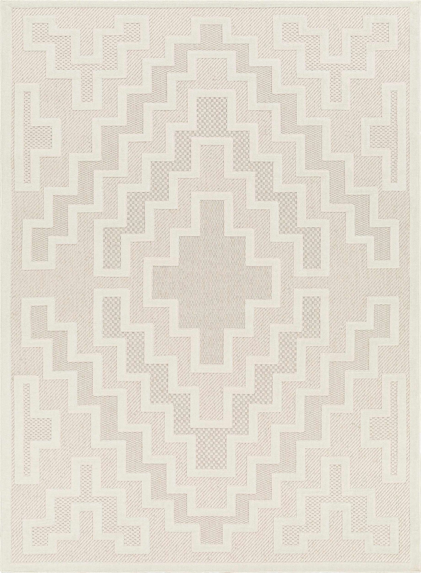 Diza Cream Outdoor Rug - Clearance by Boutique Rugs
