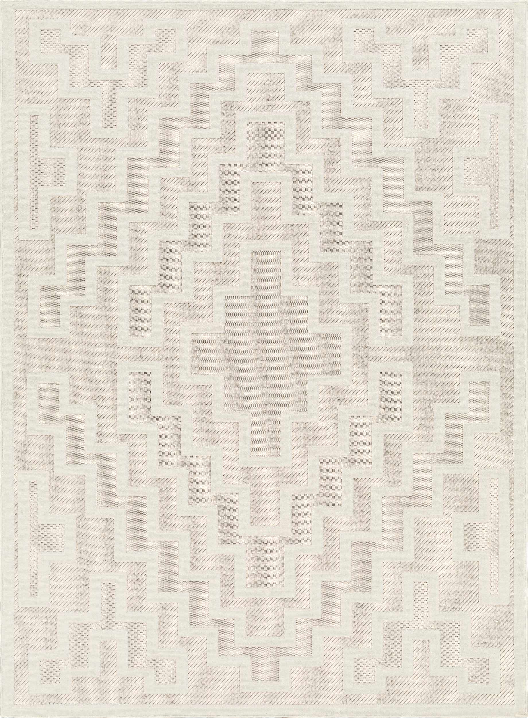 Diza Cream Outdoor Rug - Clearance by Boutique Rugs