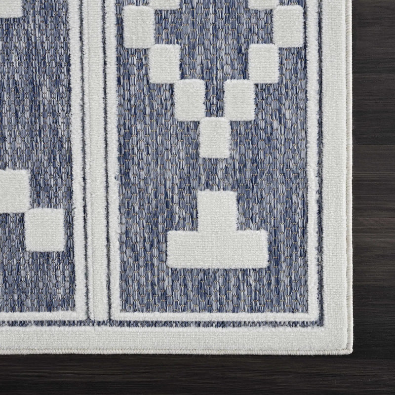 Hiro Blue Outdoor Rug - Clearance by Boutique Rugs