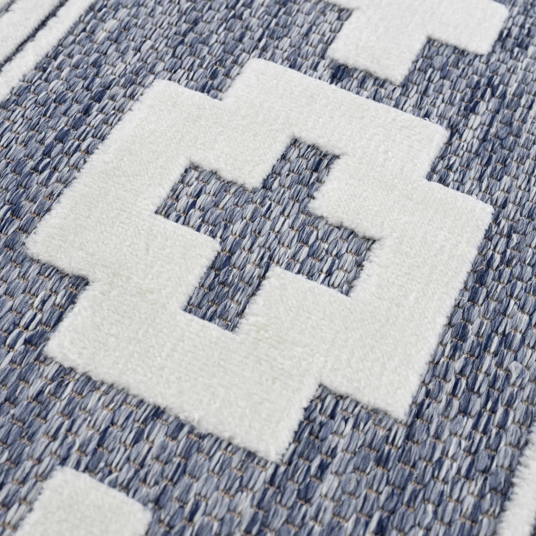 Hiro Blue Outdoor Rug - Clearance by Boutique Rugs
