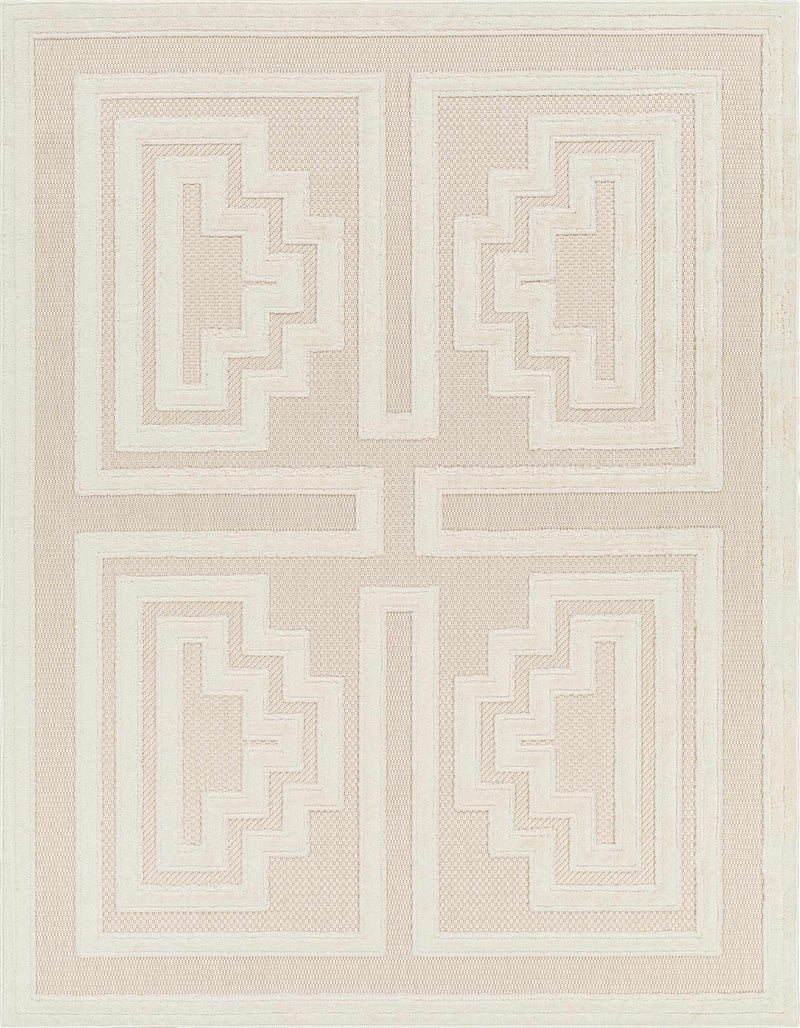 Yves Cream Outdoor Rug - Clearance by Boutique Rugs