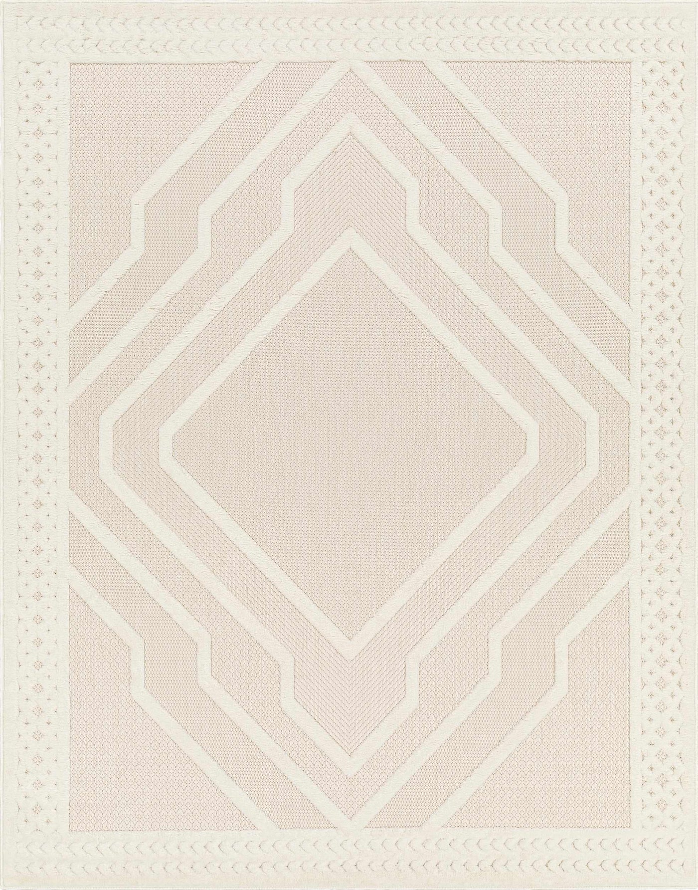 Anja Cream Outdoor Rug - Clearance by Boutique Rugs