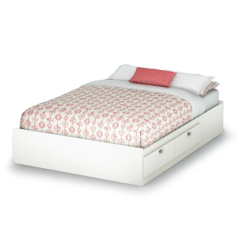 Full size Modern Platform Bed with 4 Storage Drawers by HomePacific