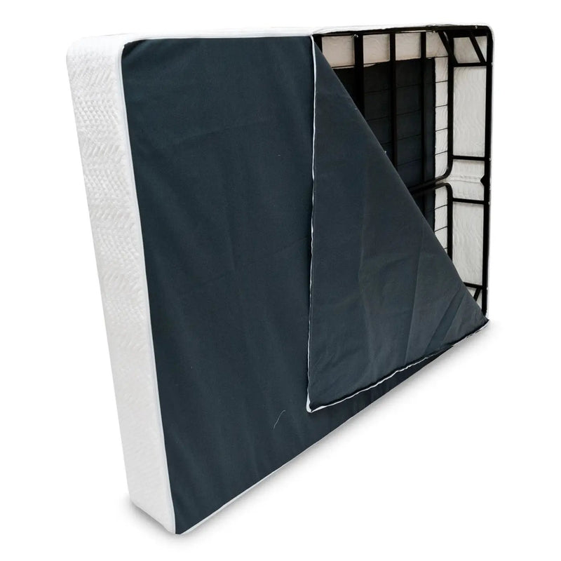 Full size Metal Boxspring Mattress Foundation with Jacquard Cover by HomePacific