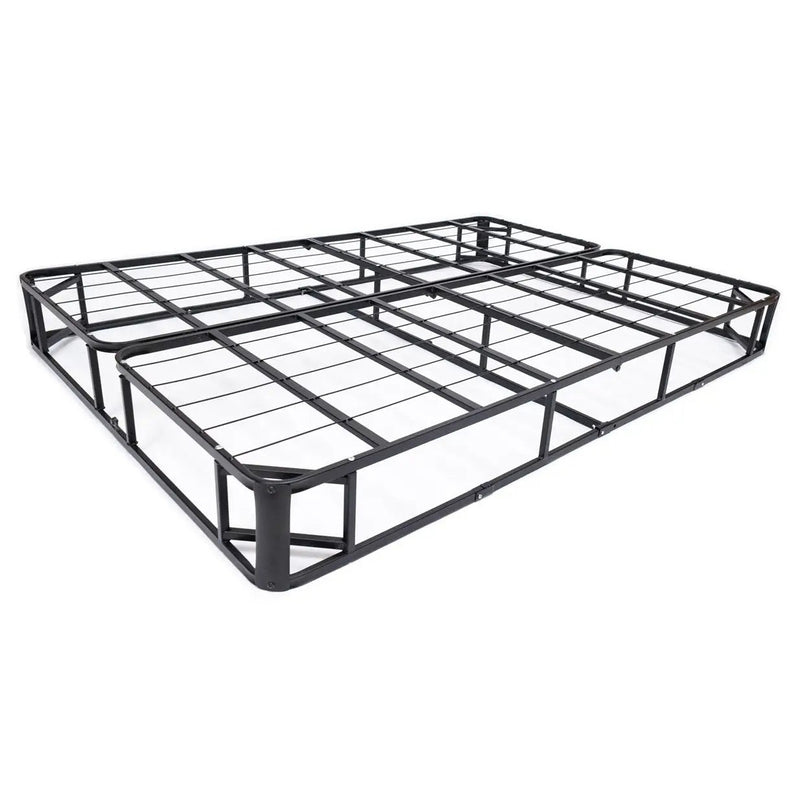 Full size Metal Boxspring Mattress Foundation with Jacquard Cover by HomePacific