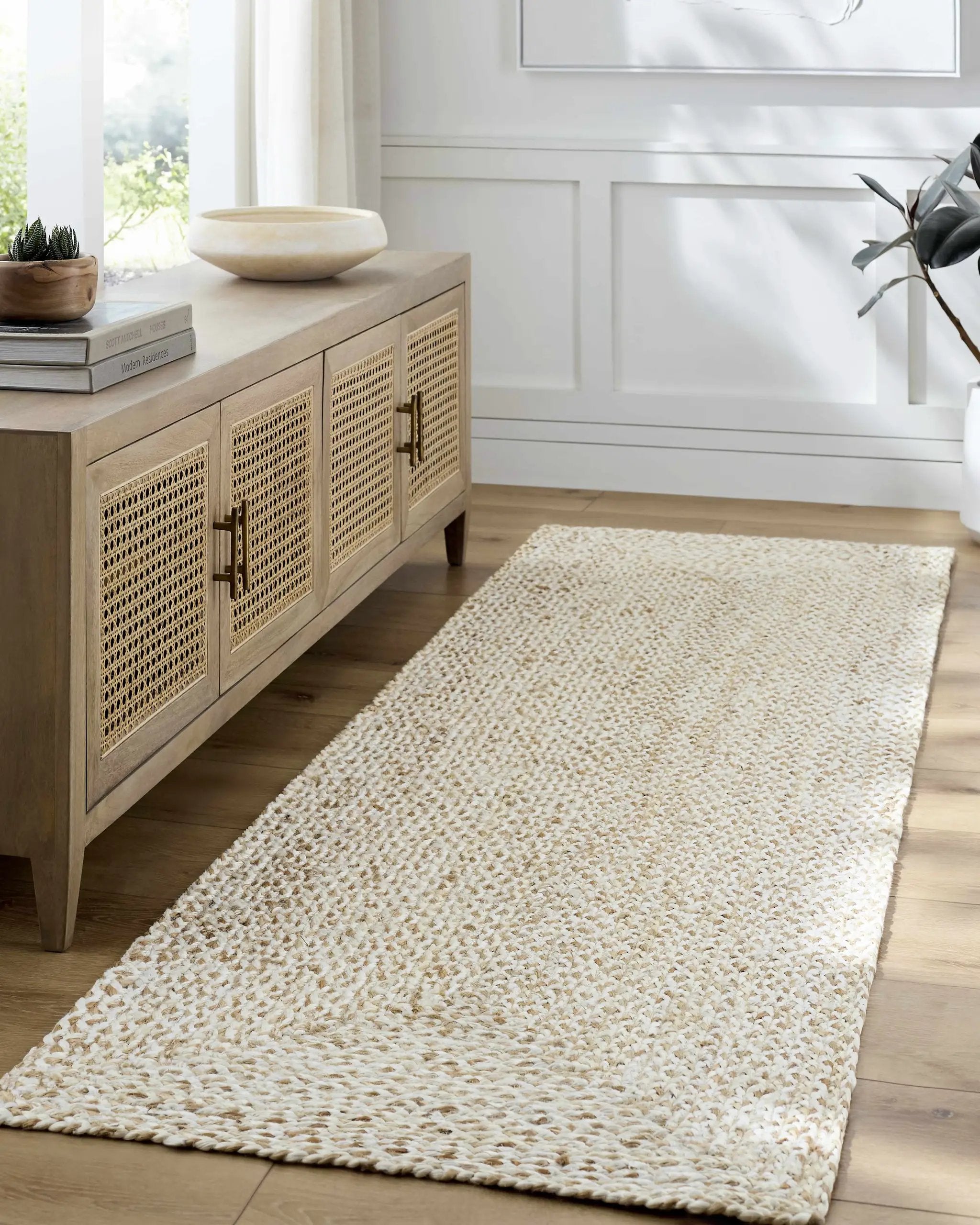 Elkie Cream Jute Area Rug - Clearance by Boutique Rugs