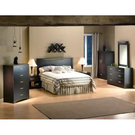 Modern 5 Drawer Bedroom Chest in Chocolate Finish by HomePacific