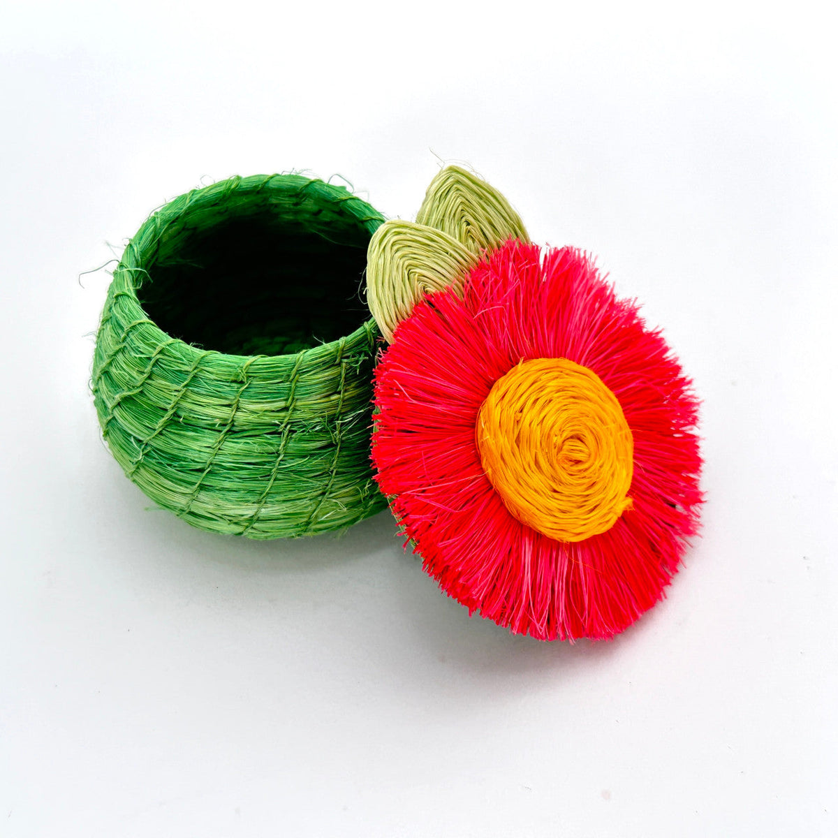 Pink Sunflower Tiny Basket, photo 4 of 5