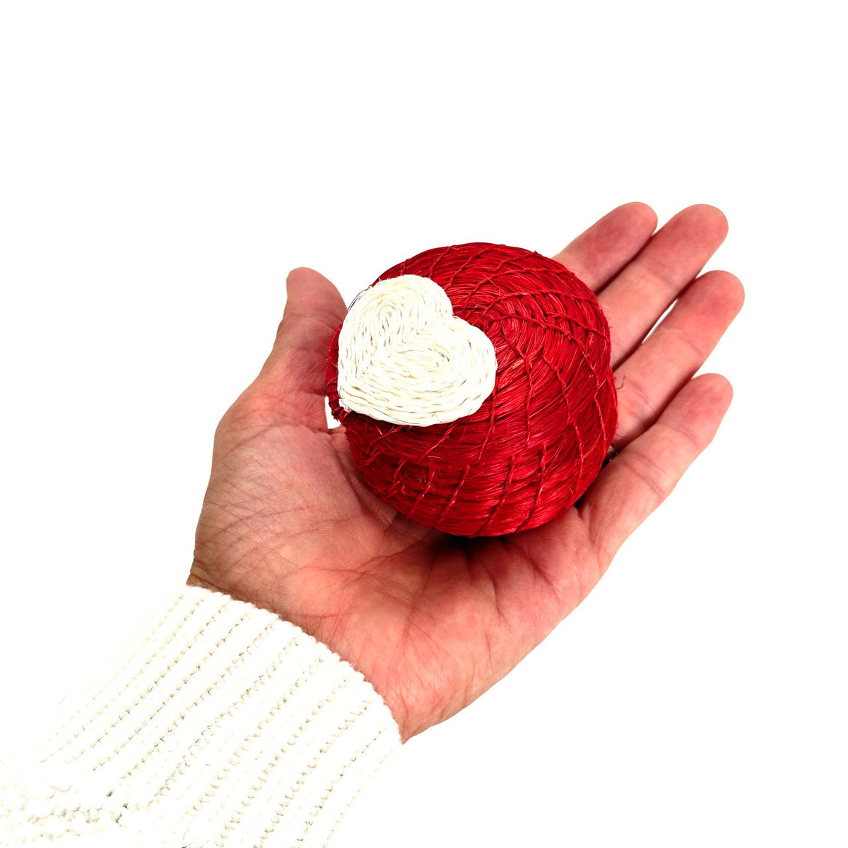 Red Tiny Basket with Love Heart, photo 2 of 4
