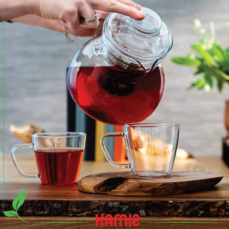 1.5 Quart Glass Teapot Tea Kettle for Stove Top by HomePacific