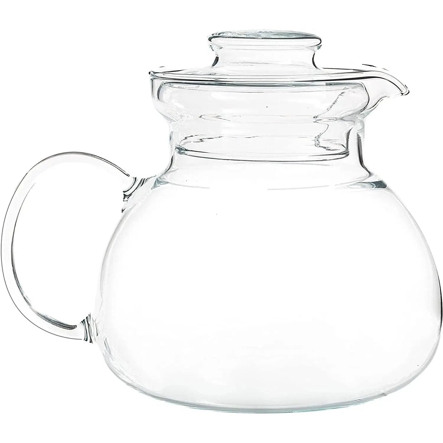 1.5 Quart Stovetop Clear Glass Teapot Kettle with Lid - Microwave Safe by HomePacific