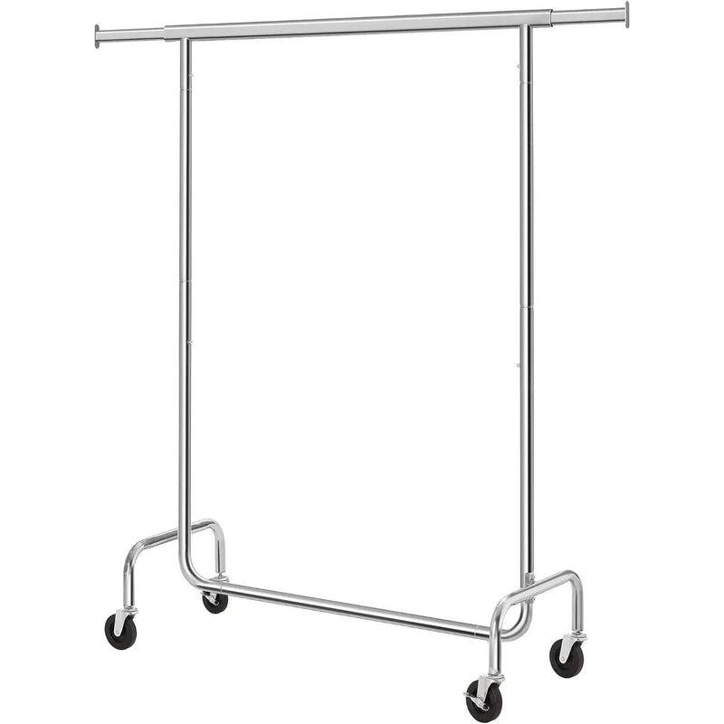Heavy Duty Metal Tube Clothes Garment Rack on Wheels with 286 lb. Capacity by HomePacific