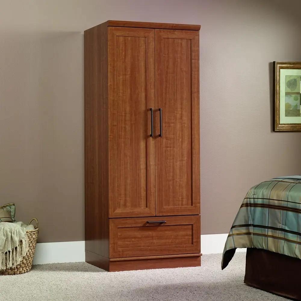 Sienna Oak Wardrobe Clothes Storage Cabinet Armoire by HomePacific