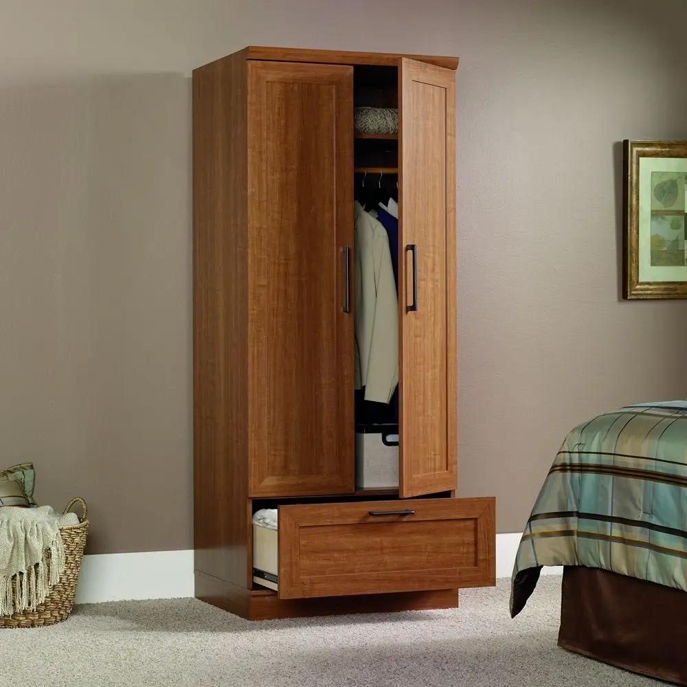 Sienna Oak Wardrobe Clothes Storage Cabinet Armoire by HomePacific