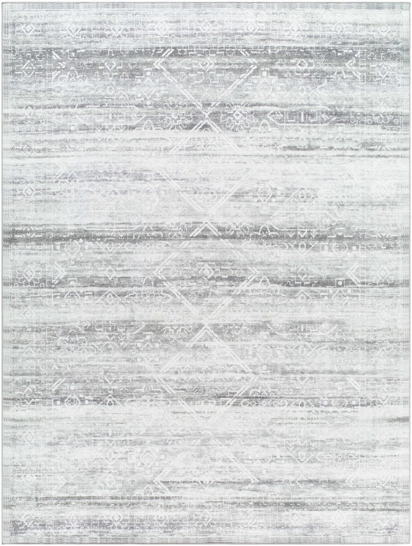 Blake Light Gray Washable Area Rug - Clearance by Boutique Rugs