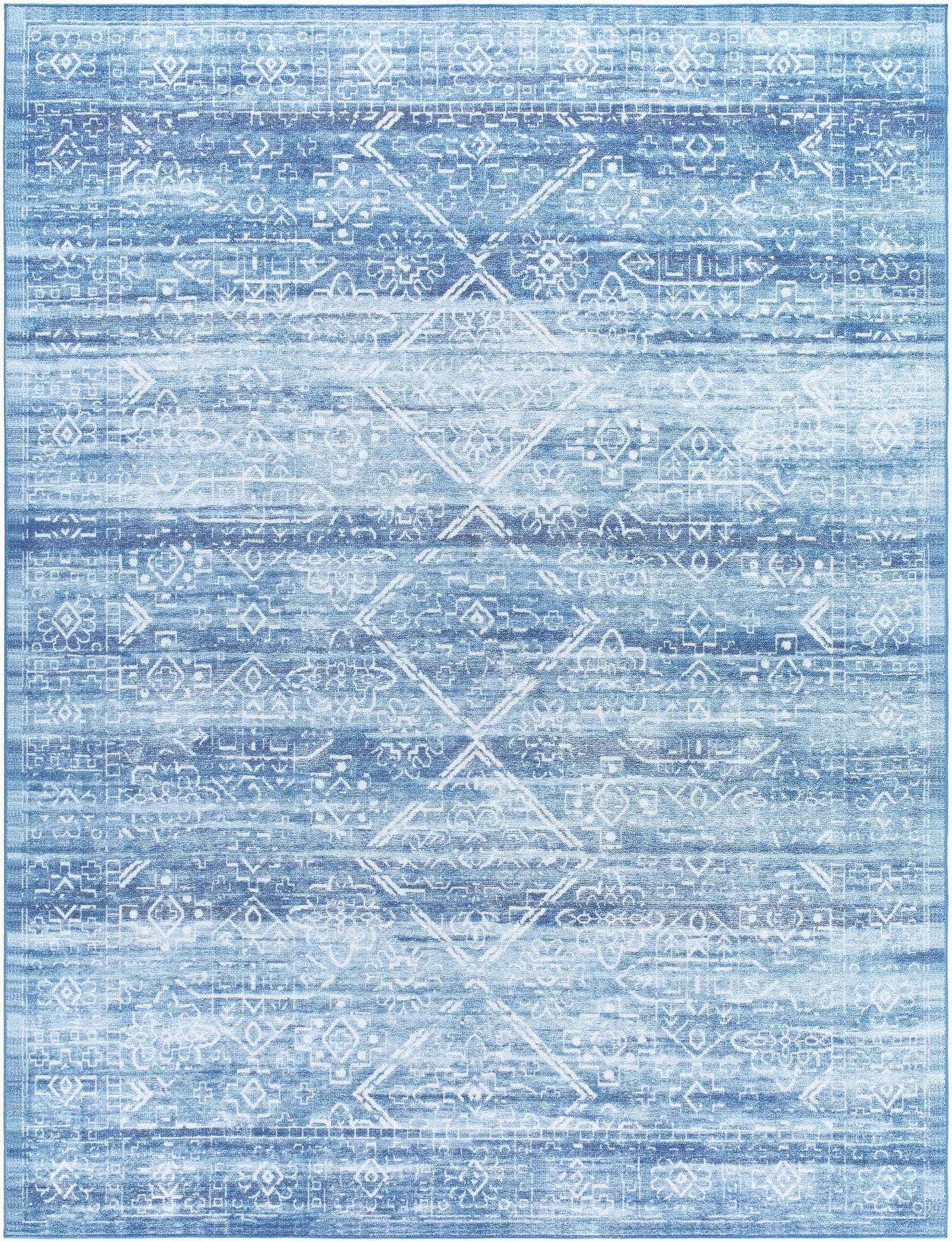 Blake Arctic Sky Washable Area Rug - Clearance by Boutique Rugs