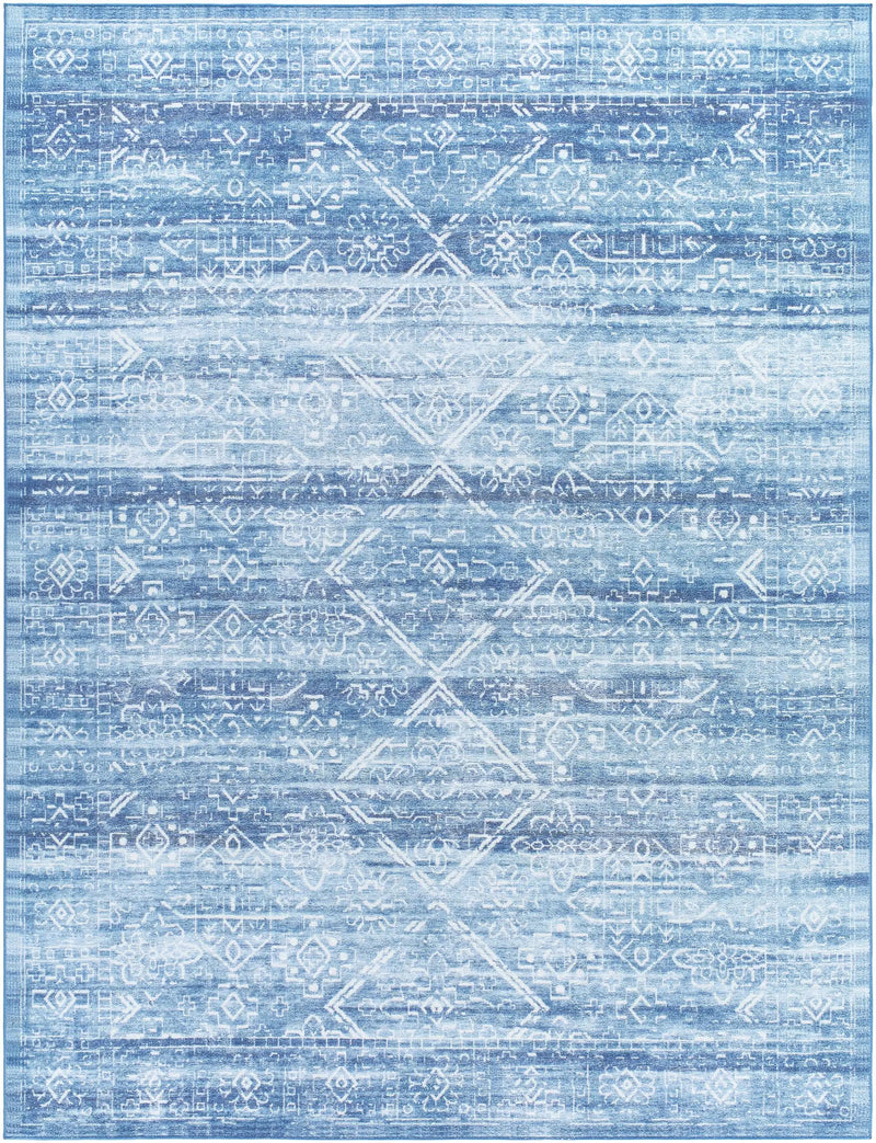 Blake Arctic Sky Washable Area Rug - Clearance by Boutique Rugs