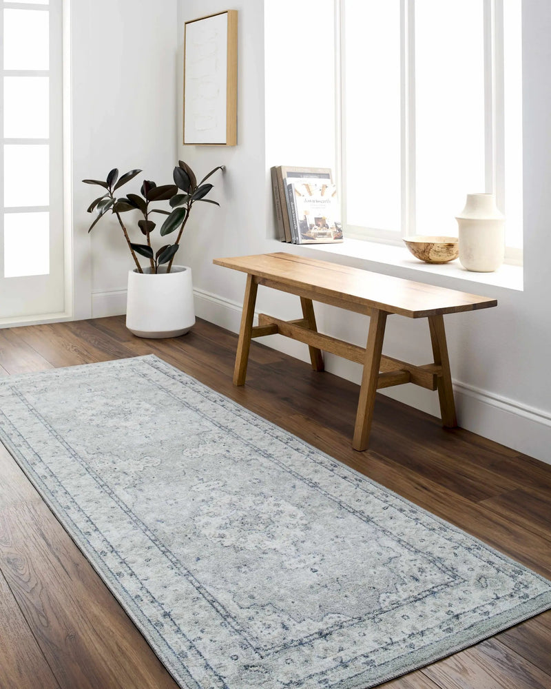 Farai Gray Medallion Area Rug - Clearance by Boutique Rugs