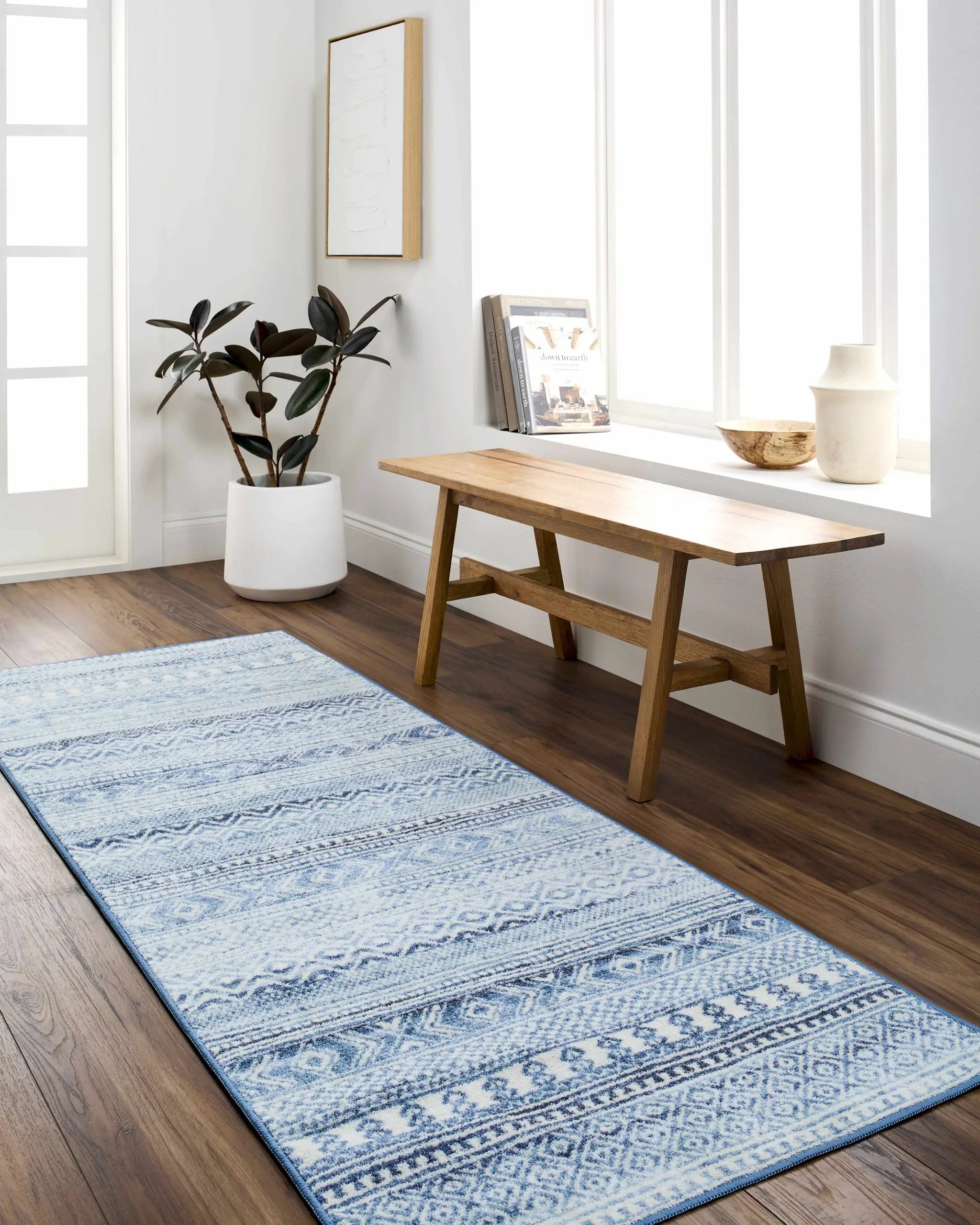 Gizeh Arctic Stone Washable Area Rug - Clearance by Boutique Rugs