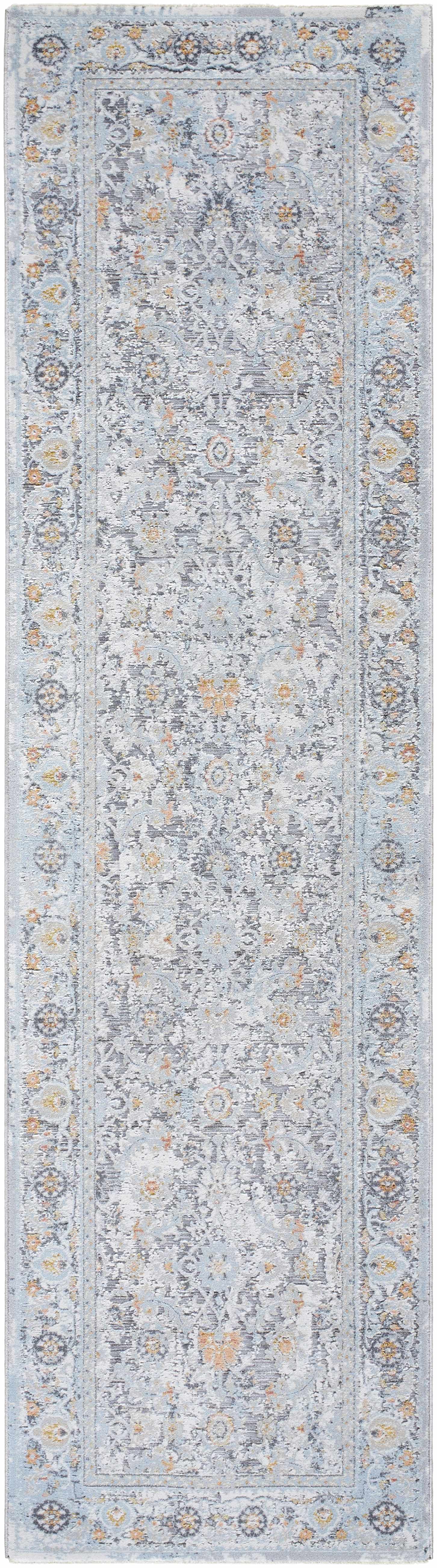 Finn Silver Blue Area Rug - Clearance by Boutique Rugs