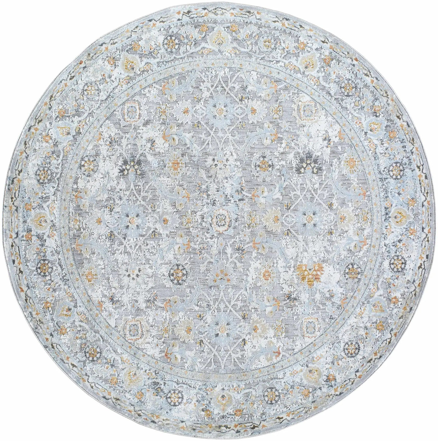 Finn Silver Blue Area Rug - Clearance by Boutique Rugs