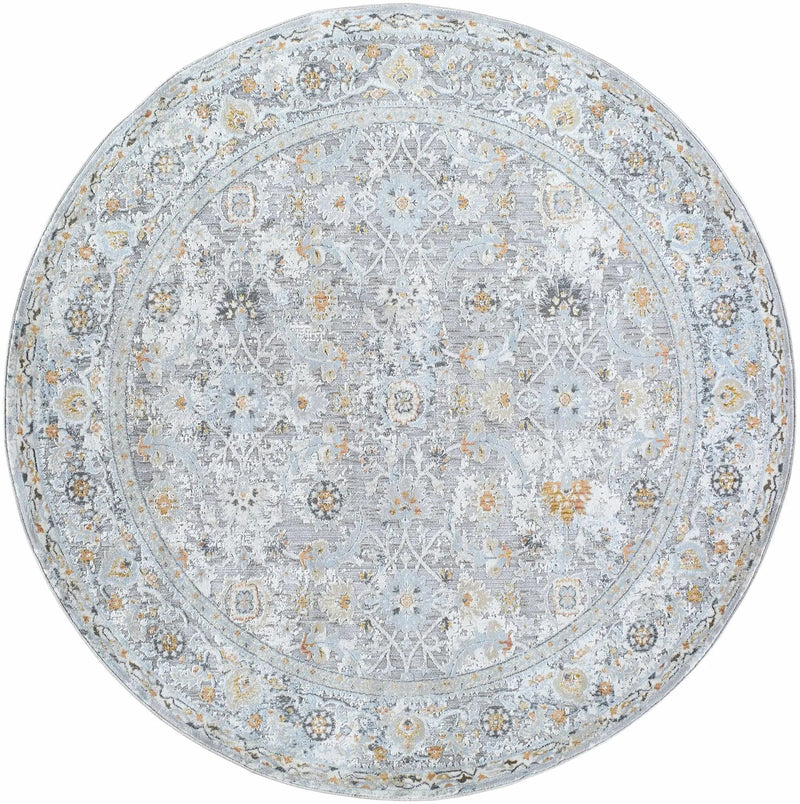 Finn Silver Blue Area Rug - Clearance by Boutique Rugs