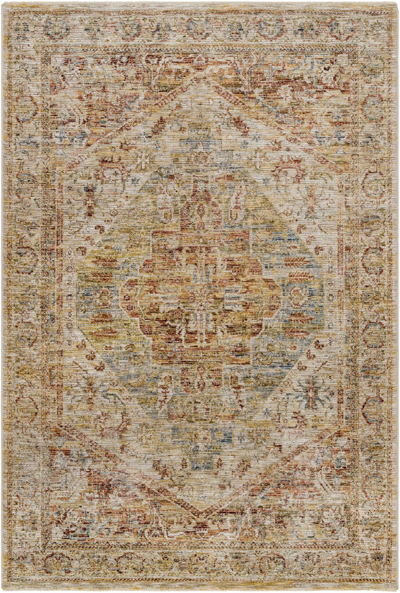 Alois Rust Rich Textured Traditional Rug by Boutique Rugs