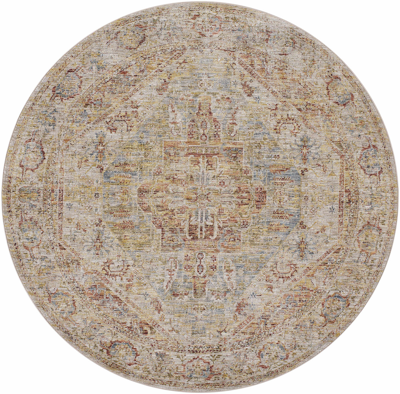 Alois Rust Rich Textured Traditional Rug by Boutique Rugs