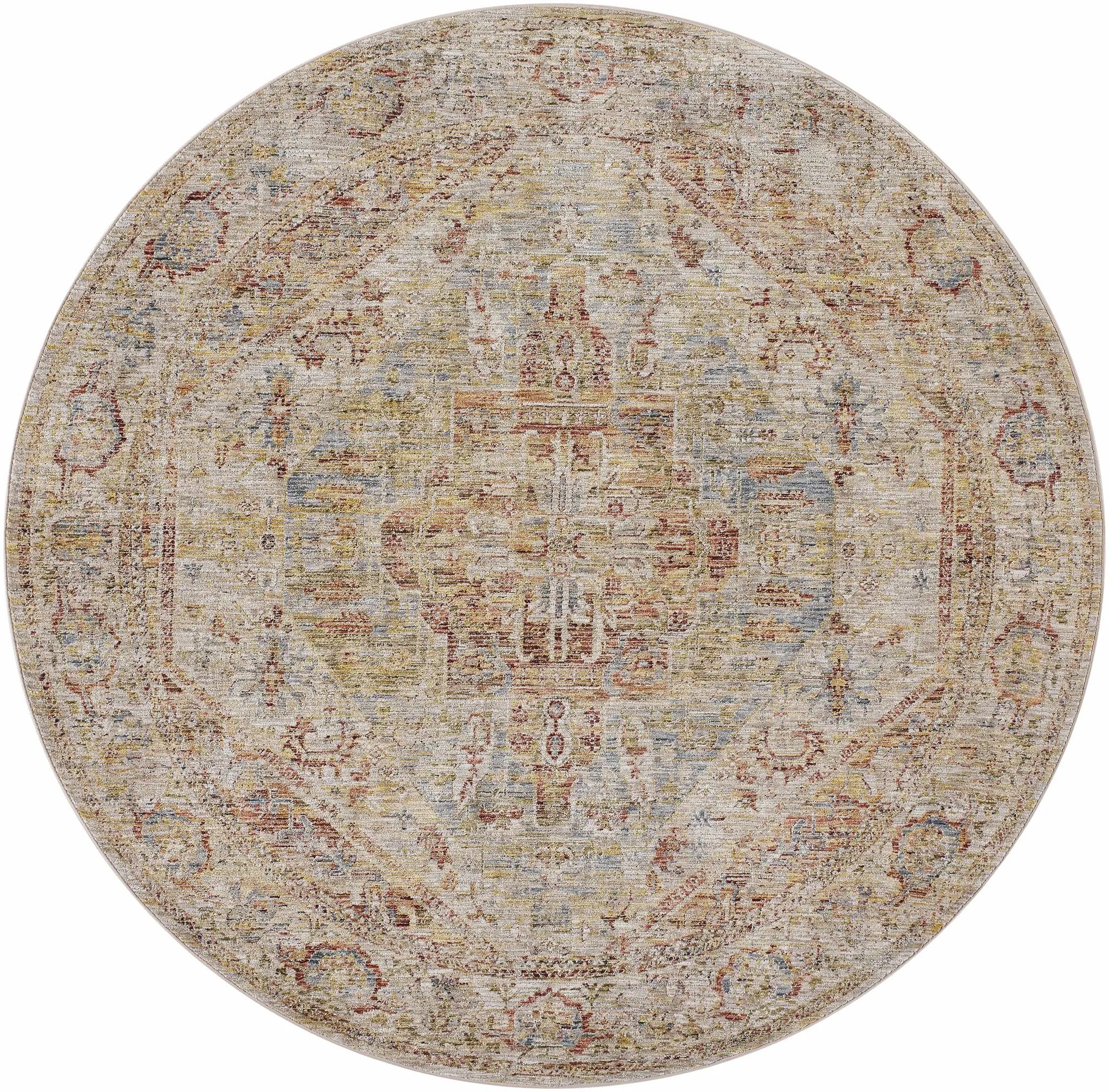 Alois Rust Rich Textured Traditional Rug by Boutique Rugs