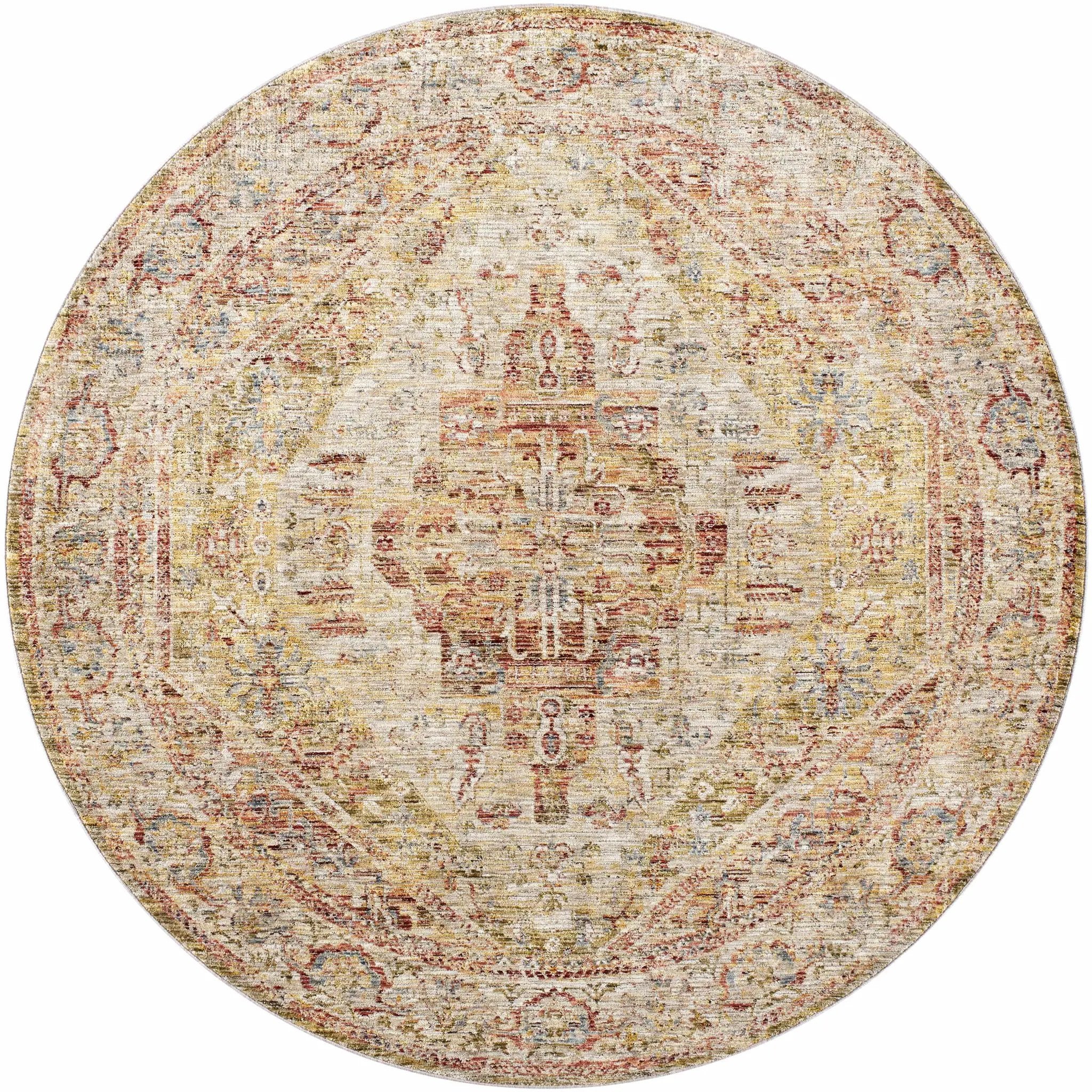 Alois Tan Rich Textured Traditional Rug by Boutique Rugs