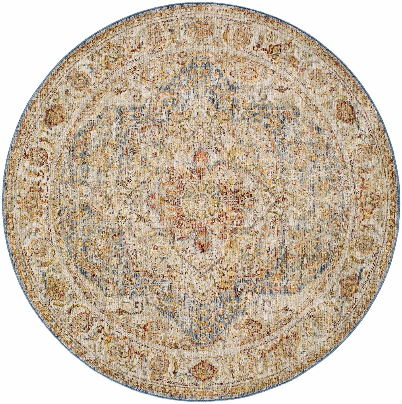 Cress Tan Rich Textured Traditional Rug by Boutique Rugs