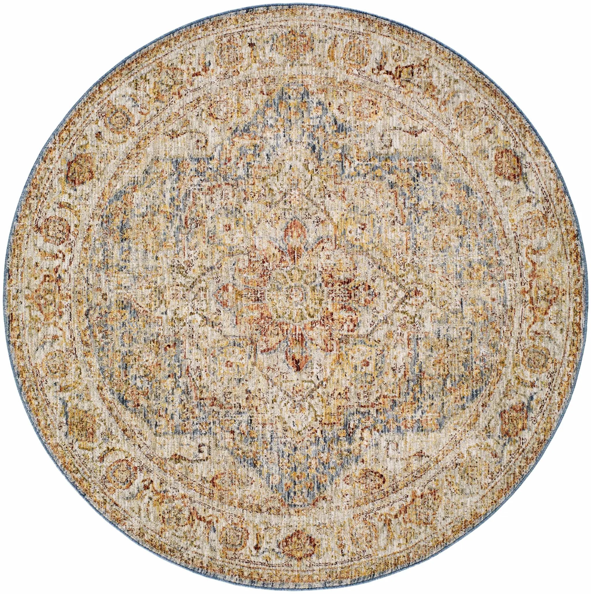Cress Tan Rich Textured Traditional Rug by Boutique Rugs