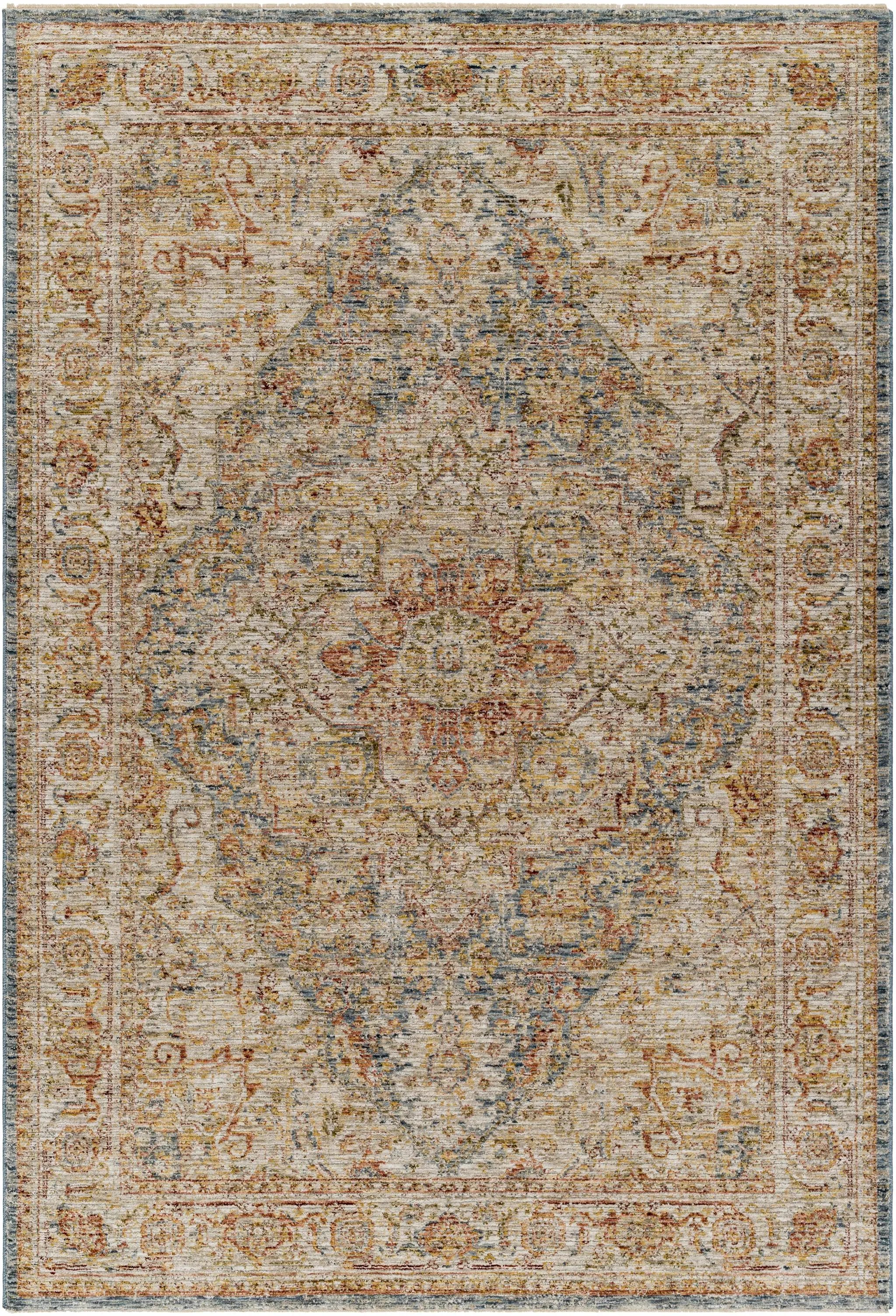 Cress Tan Rich Textured Traditional Rug by Boutique Rugs