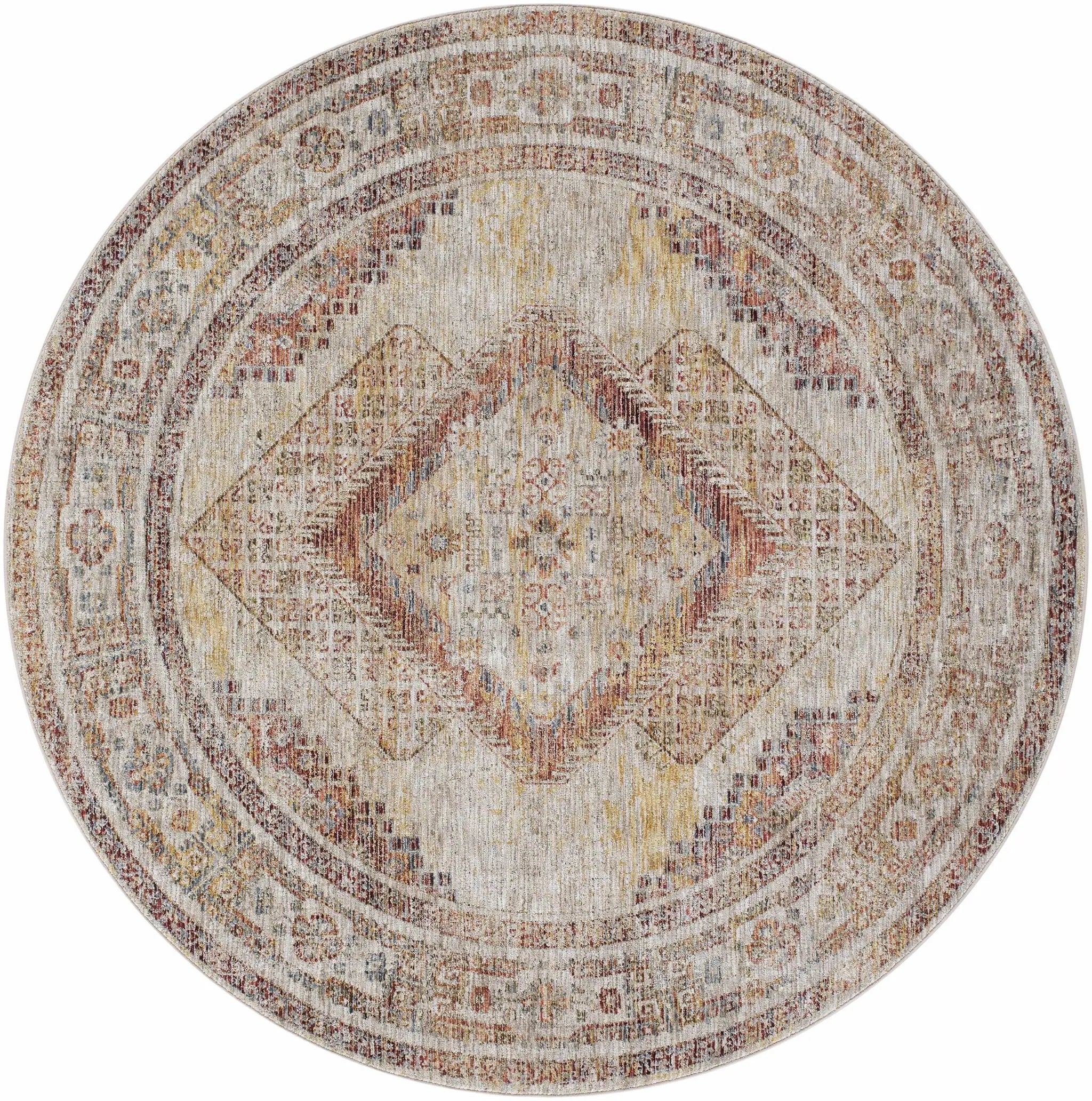 Moya Tan Rich Textured Traditional Rug by Boutique Rugs