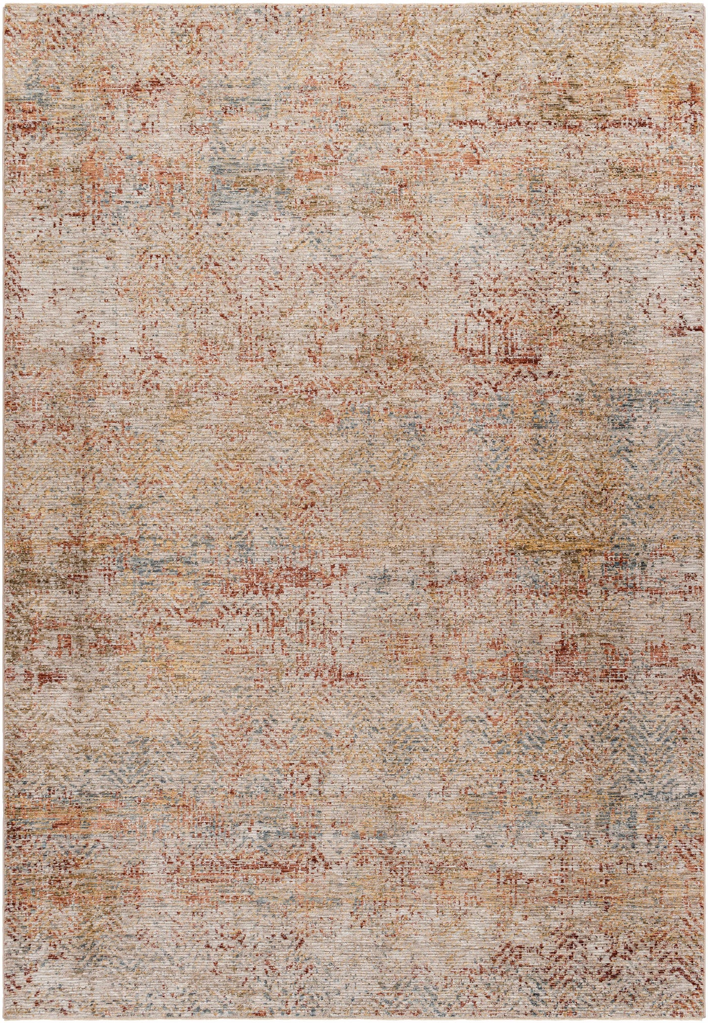 Sava Rust Rich Textured Traditional Rug by Boutique Rugs