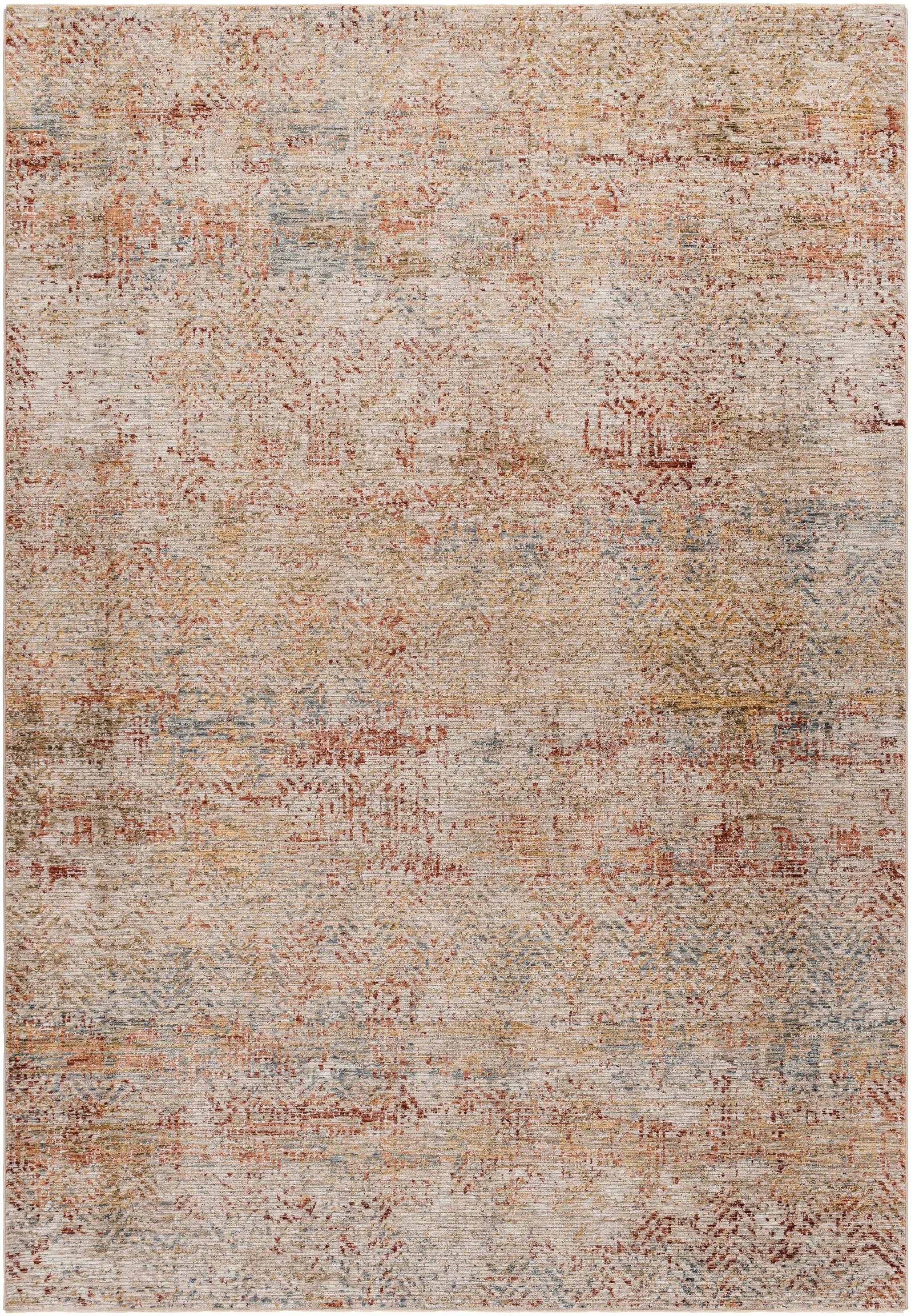 Sava Rust Rich Textured Traditional Rug by Boutique Rugs