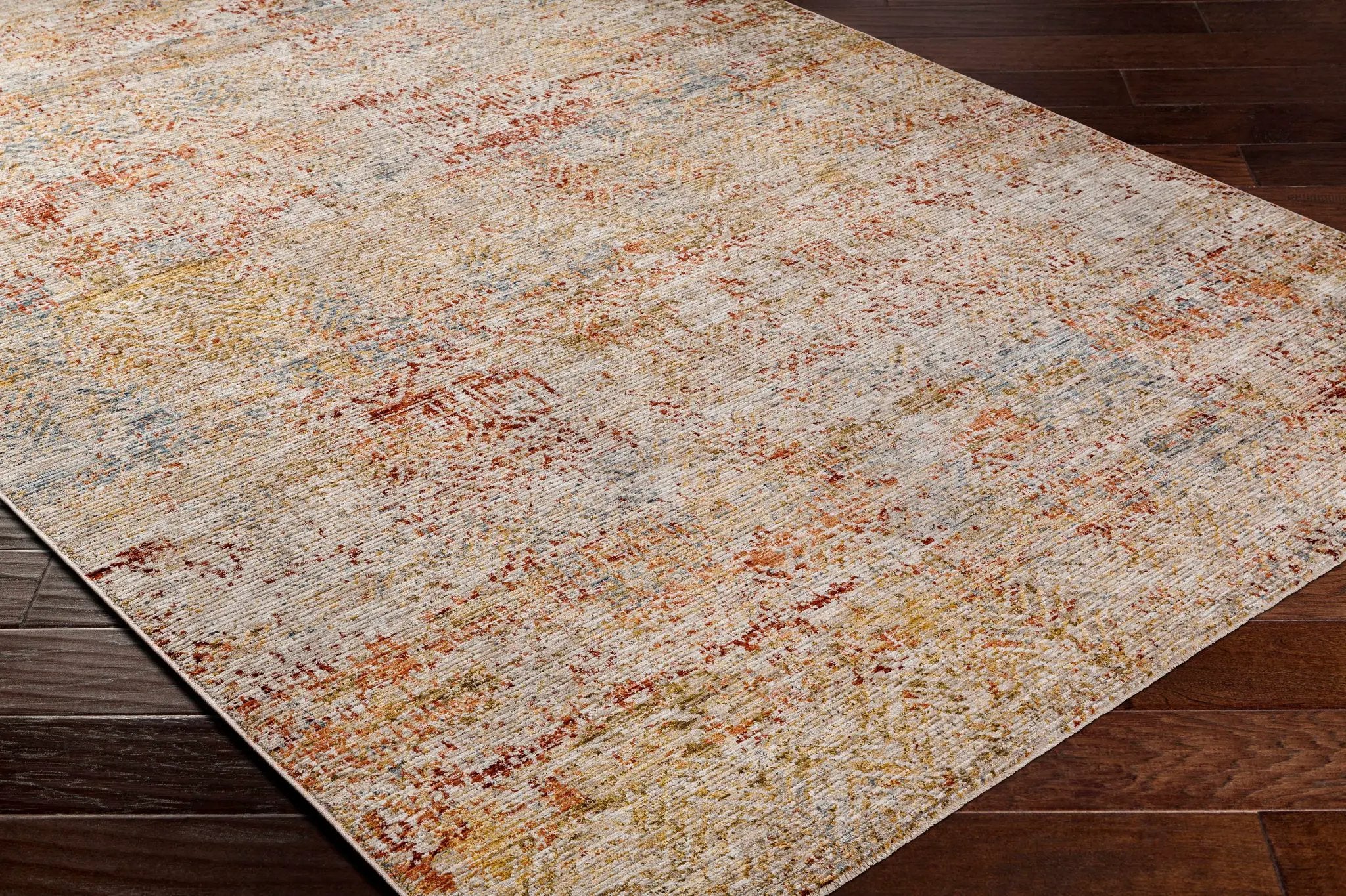 Sava Rust Rich Textured Traditional Rug by Boutique Rugs