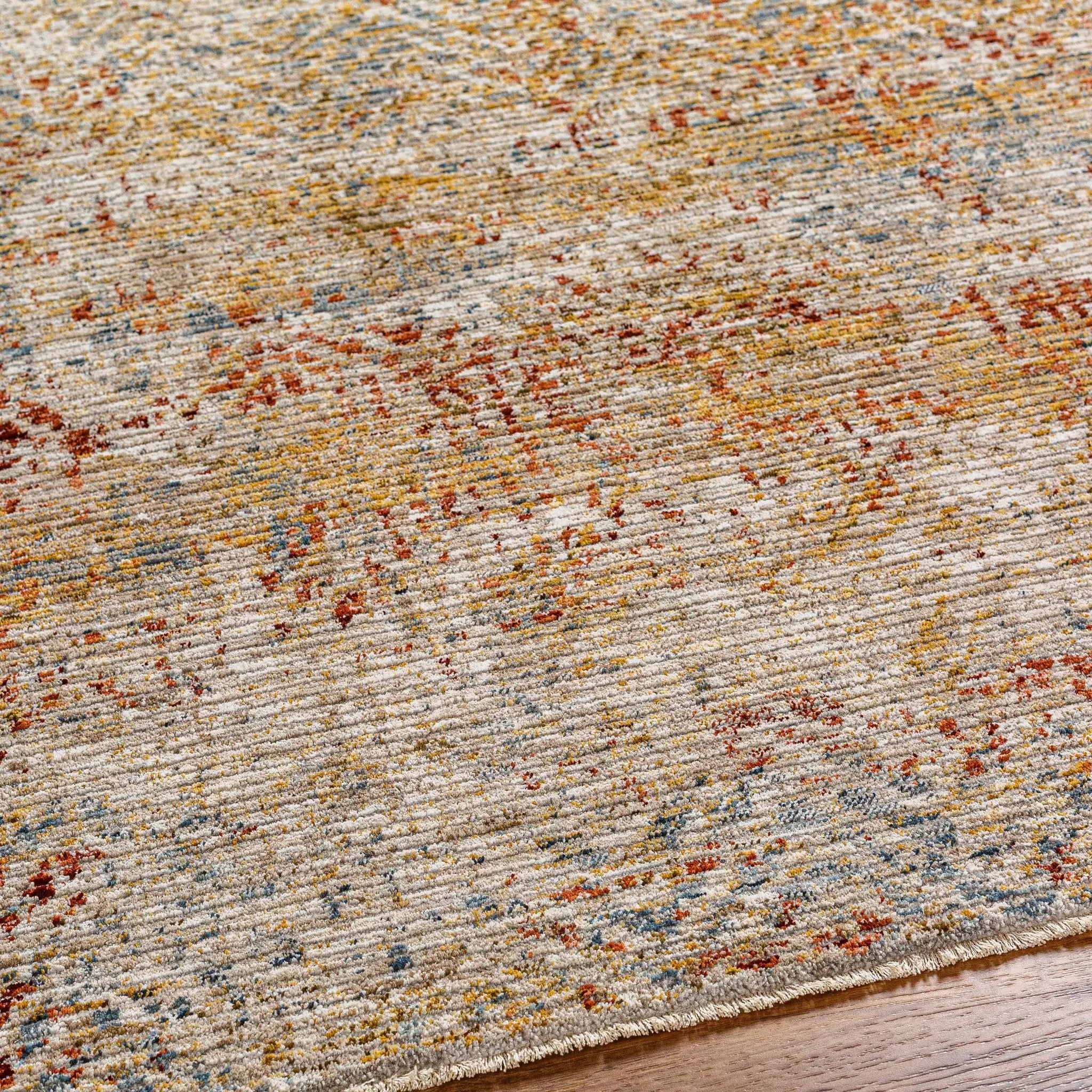 Sava Rust Rich Textured Traditional Rug by Boutique Rugs